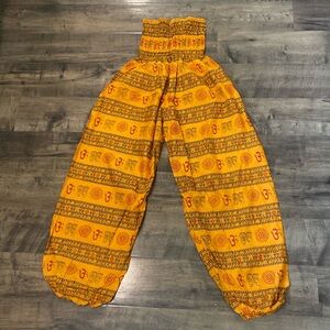100% cotton Imported India Boho Harem leg pants/ jumpsuit